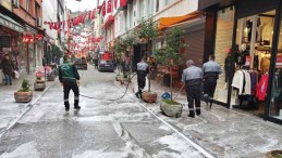 Cadde Ve Sokaklar Dezenfekte Ediliyor