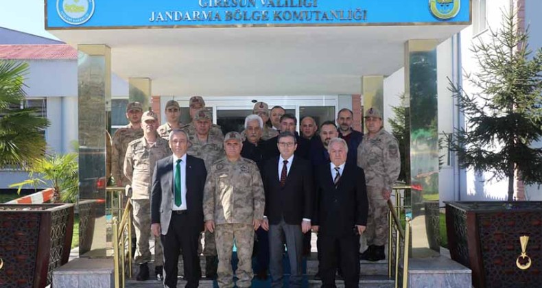 Giresun STK’larından Jandarma Bölge Komutanlığına Taziye Ziyareti