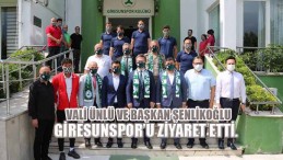 Vali Ünlü ve Başkan Şenlikoğlu Giresunspor u Ziyaret Etti
