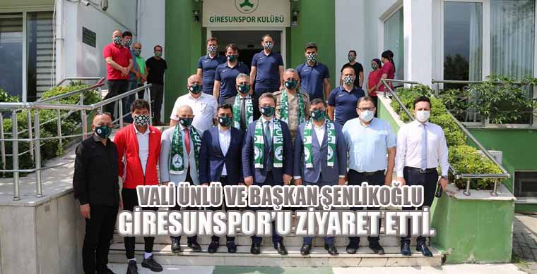 Vali Ünlü ve Başkan Şenlikoğlu Giresunspor u Ziyaret Etti