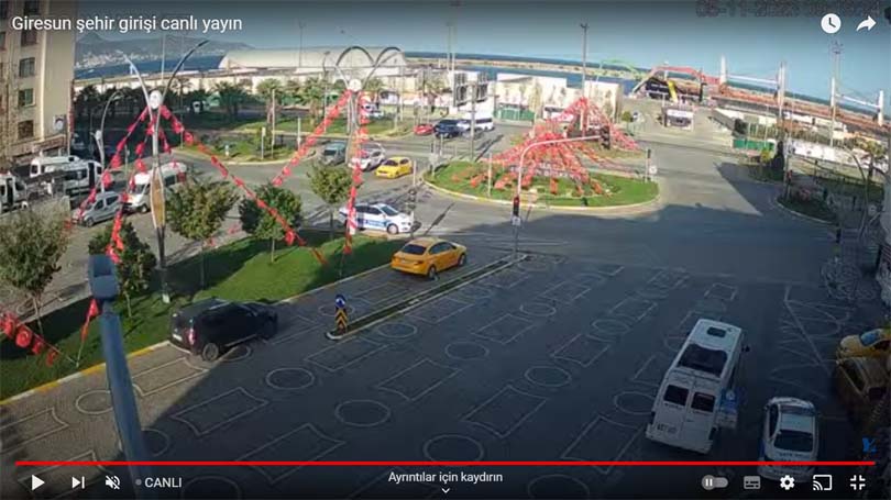 Giresun şehir girişi canlı yayın