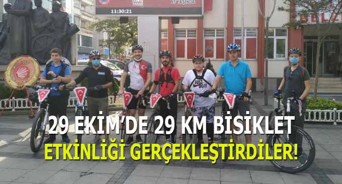 29 Ekim’de 29 km Bisiklet Etkinliği Gerçekleştirdiler!