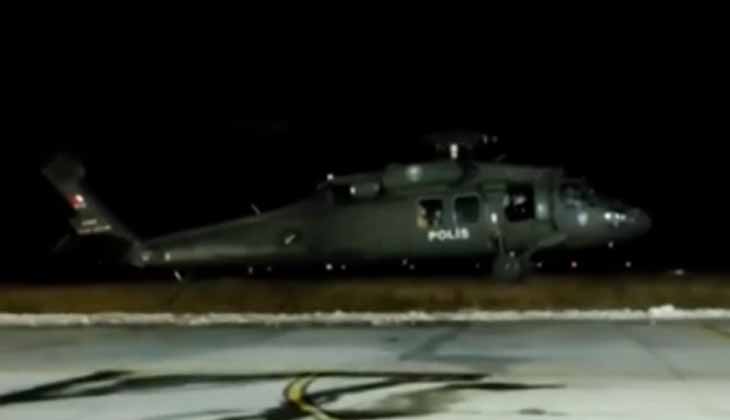 Polis Helikopteri Kalp Krizi Geçiren Hasta İçin Havalandı