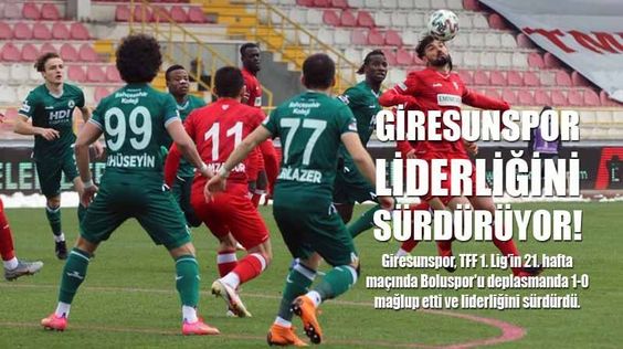 Giresunspor Süper Lig Yürüyüşünü Sürdürüyor!