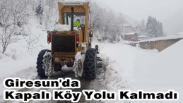 Kar Nedeniyle Kapalı Köy Yolu Kalmadı!