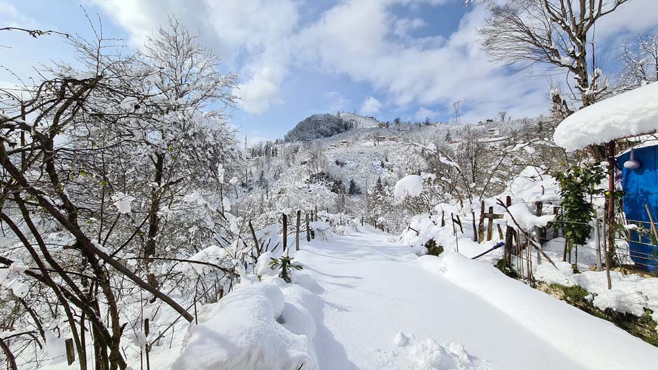 Bulancak’tan Kar manzaraları