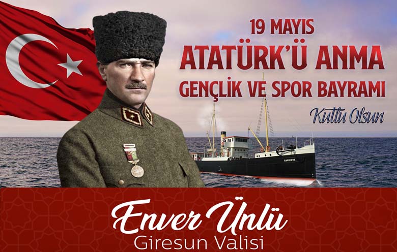 Ünlü’nün,19 Mayıs Atatürk’ü Anma, Gençlik ve Spor Bayramı Mesajı