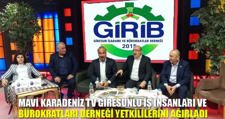 Mavi Karadeniz Tv Giresunlu İş İnsanları ve Bürokratları Derneği yetkililerini Ağırladı