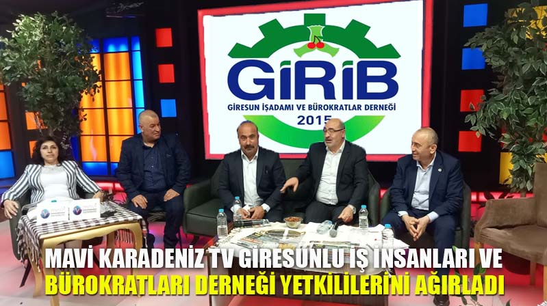 Mavi Karadeniz Tv Giresunlu İş İnsanları ve Bürokratları Derneği yetkililerini Ağırladı