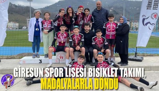 Giresun Spor Lisesi Bisiklet Takımı, Madalyalarla Döndü