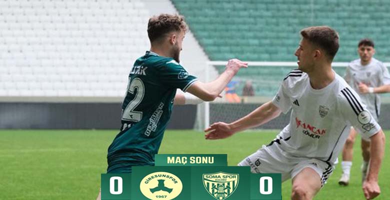 Giresunspor ve Somaspor 0-0 Berabere Kaldı