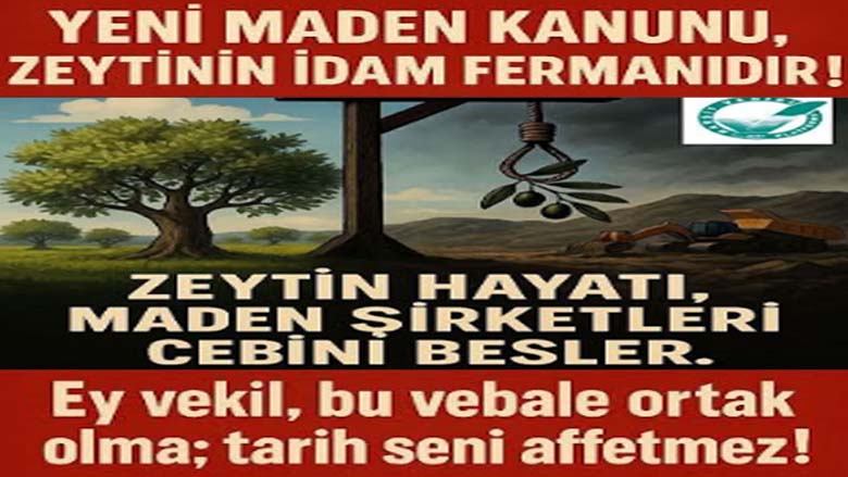 Çetinkaya, “Bugün Zeytin Yarın Fındık Alanları Tehlike Altında”
