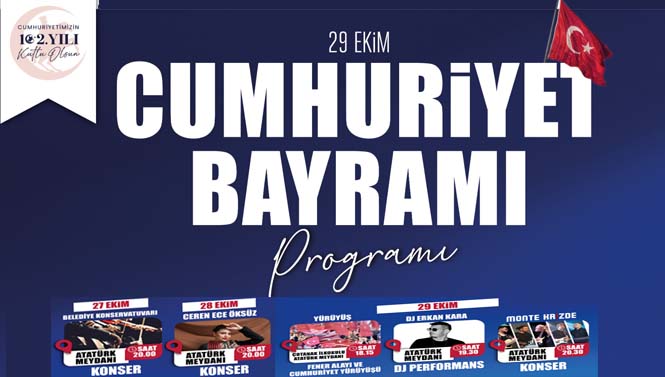 Giresun Belediyesi’nden Dolu Dolu 29 Ekim Programı