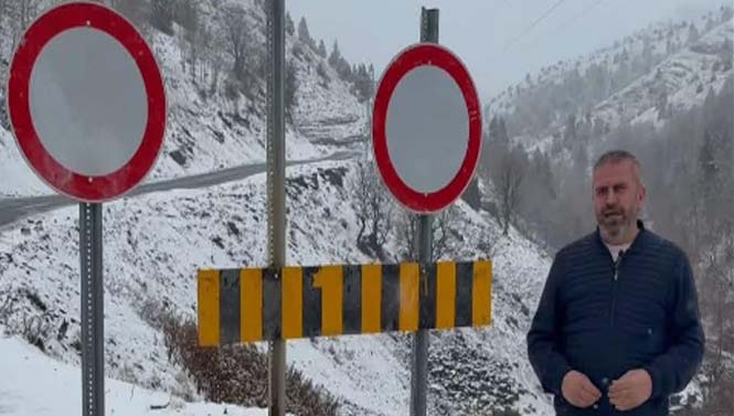Alucra Yağlıdere Yolu Yine Kapandı