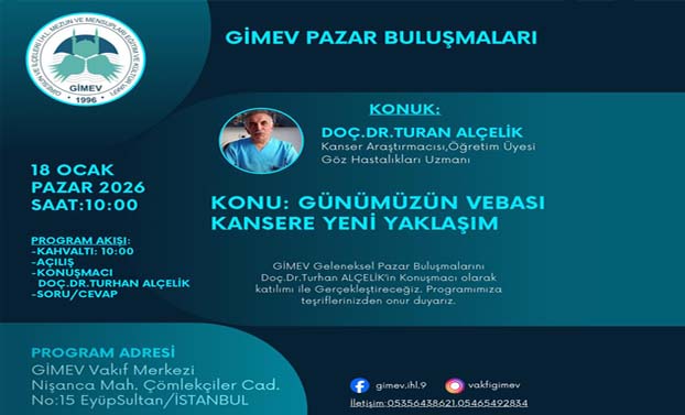 GİMEV’de Bu Pazar Günümüzün Vebasına Yeni Yaklaşım