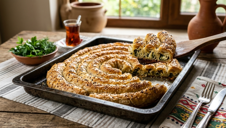 ​El Açması Çıtır Rulo Börek