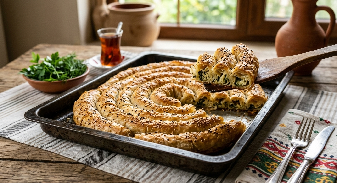 ​El Açması Çıtır Rulo Börek