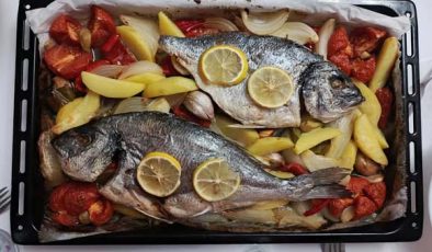 Fırında Sebzeli Çupra Tarifi