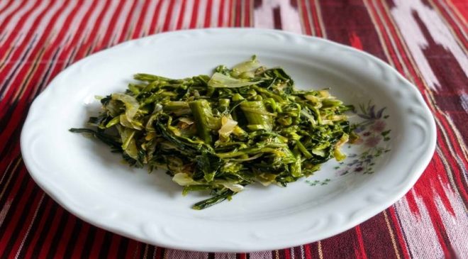 Pancar Çiçeği (Pürcek) Kavurması