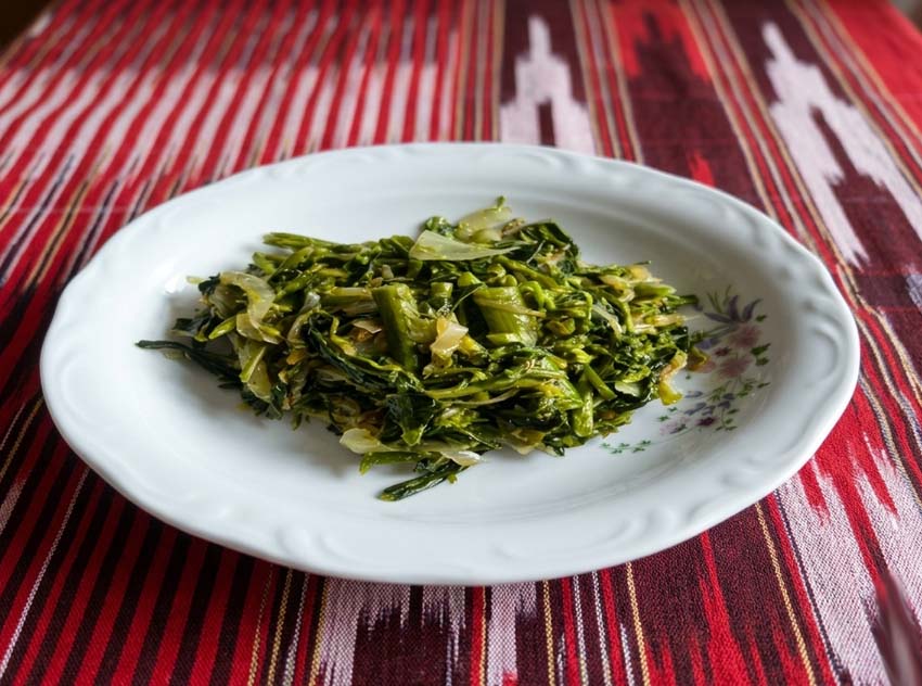 Pancar Çiçeği (Pürcek) Kavurması